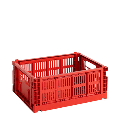 Hay Úložný box Colour Crate M, Red - DESIGNSPOT
