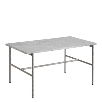 Hay Stolek Rebar Coffee Table, 80x49, Grey Marble - DESIGNSPOT