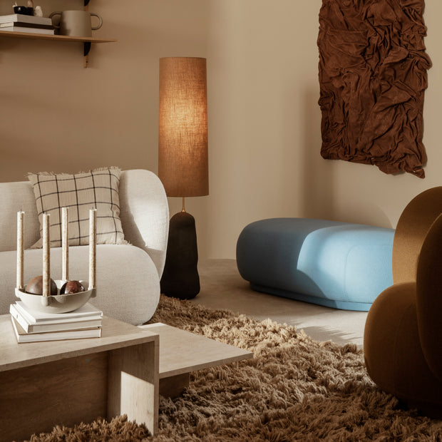 ferm LIVING Koberec Meadow High Pile, Light Sand - DESIGNSPOT