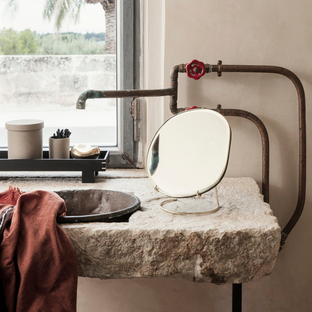 Ferm Living Dřevěný podnos Bon Small, Smoked Oak - DESIGNSPOT