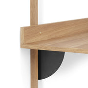 ferm LIVING Nástěnný stůl Sector Desk, Natural Oak - DESIGNSPOT