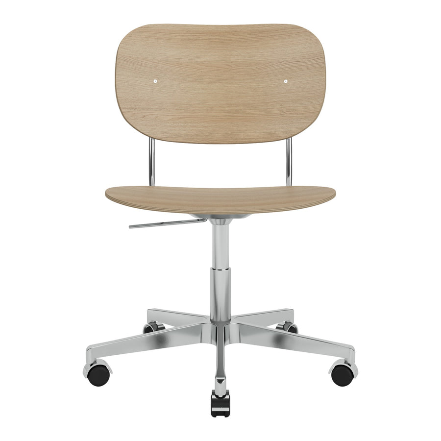 Kancelářská židle Co Task, Chrome / Natural Oak