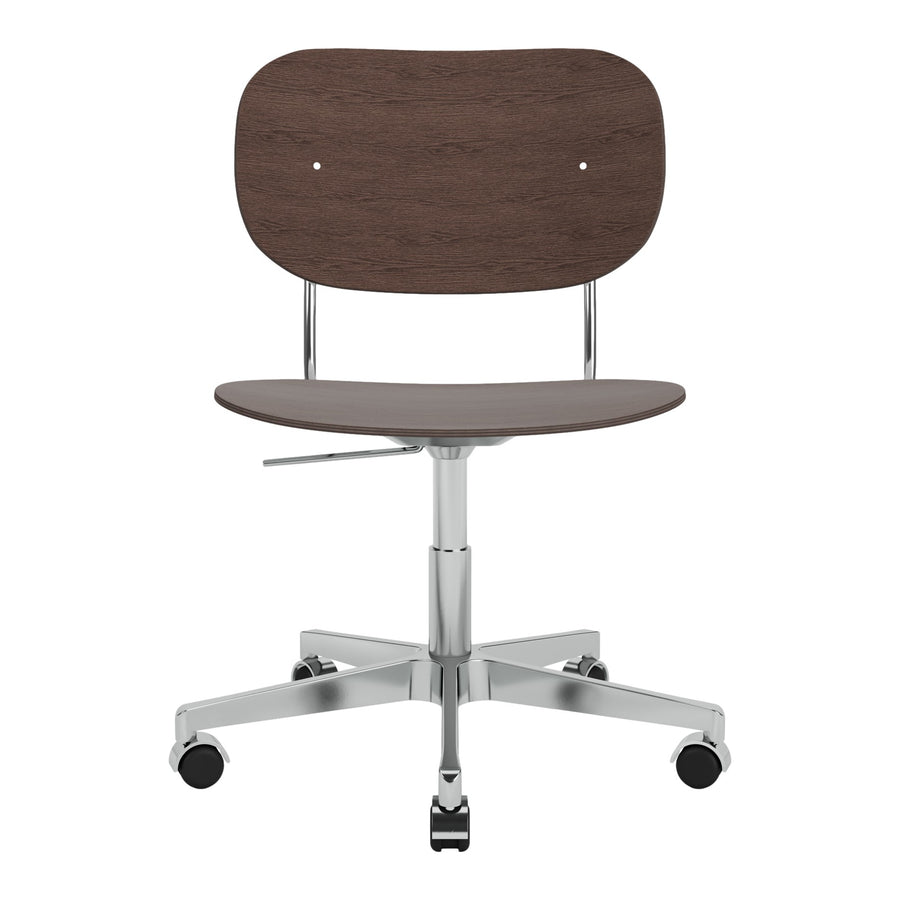 Kancelářská židle Co Task, Chrome / Dark Oak