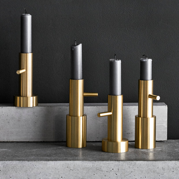 Fritz Hansen Svícen Candleholder, Small #1, Brass - DESIGNSPOT