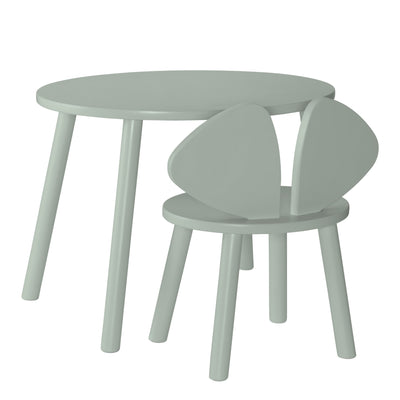 Nofred Sada stolku s židlí Mouse, Olive Green - DESIGNSPOT