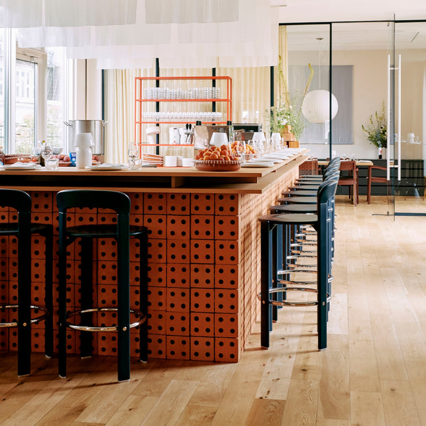 HAY Barová židle Rey Low, Umber Brown - DESIGNSPOT
