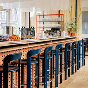HAY Barová židle Rey Low, Scarlet Red - DESIGNSPOT