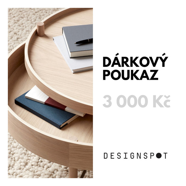 DESIGNSPOT Dárkový poukaz na 3000 Kč - DESIGNSPOT