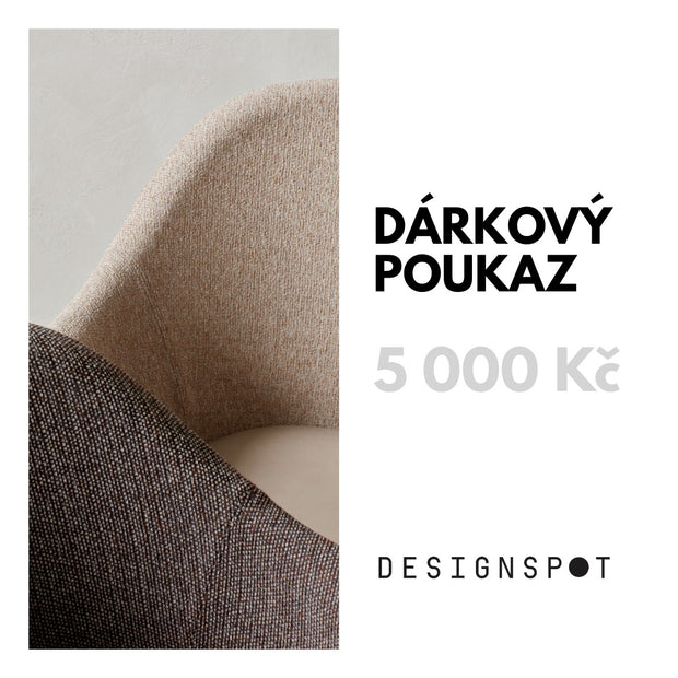 DESIGNSPOT Dárkový poukaz na 5000 Kč - DESIGNSPOT