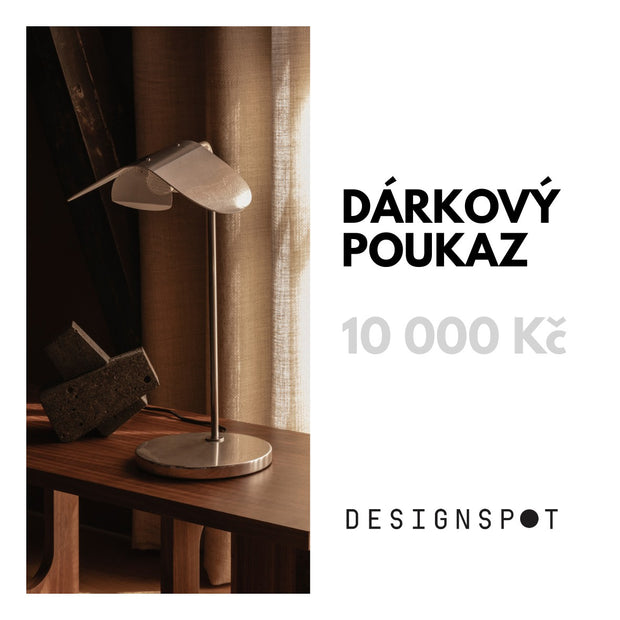 DESIGNSPOT Dárkový poukaz na 10000 Kč - DESIGNSPOT