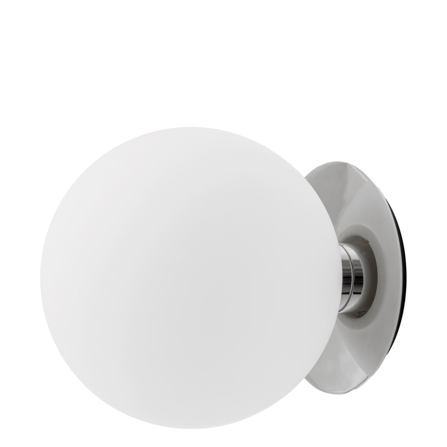 Nástěnná / stropní lampa TR, Polished Steel, Matt Opal