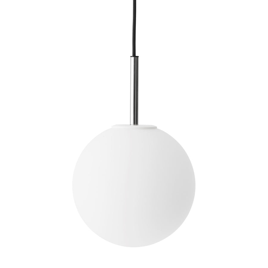 Závěsná lampa TR, Polished Steel, Matt Opal