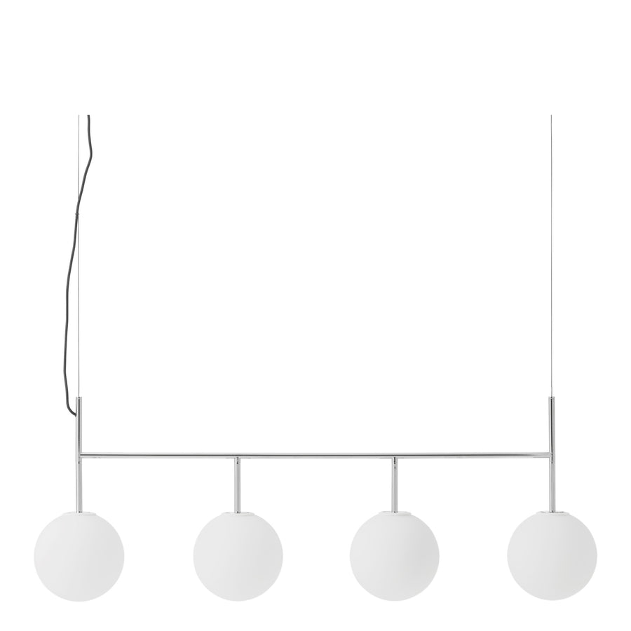 Závěsná lampa TR Suspension Frame, Polished Steel, Matt Opal