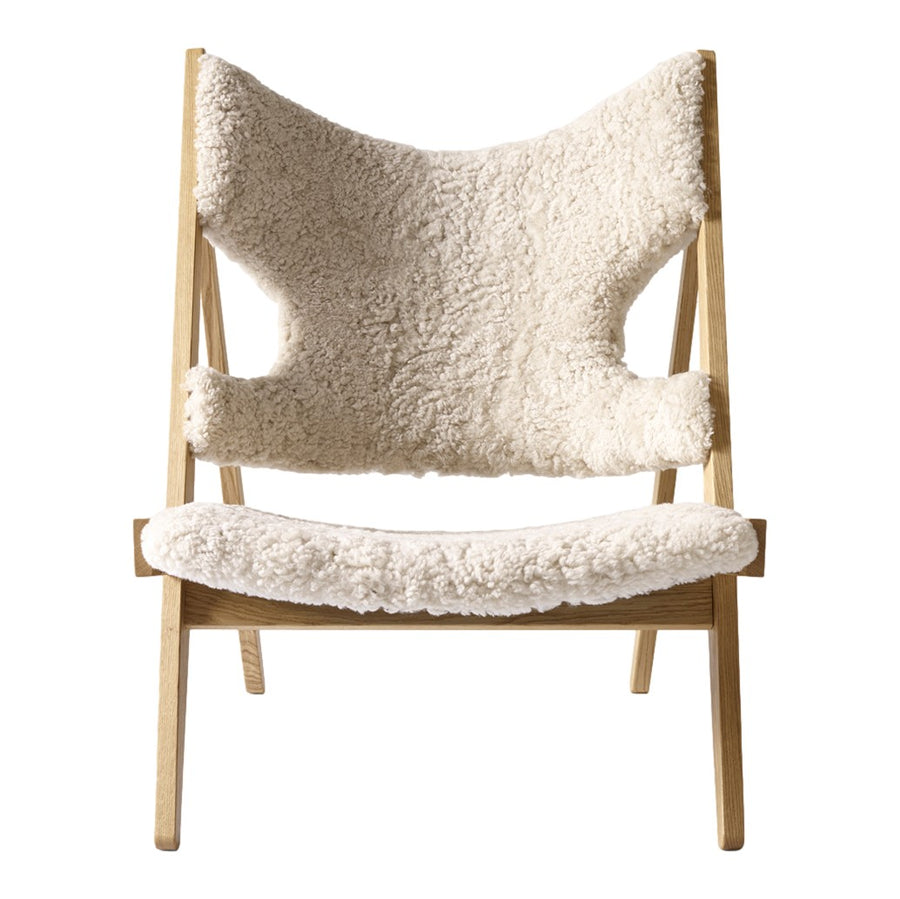 Křeslo Knitting, Sheepskin, Natural Oak / Nature