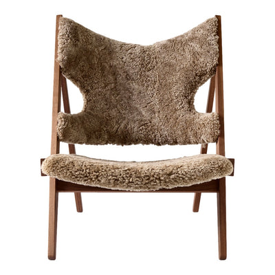 Audo Copenhagen Křeslo Knitting, Sheepskin, Walnut / Sahara - DESIGNSPOT