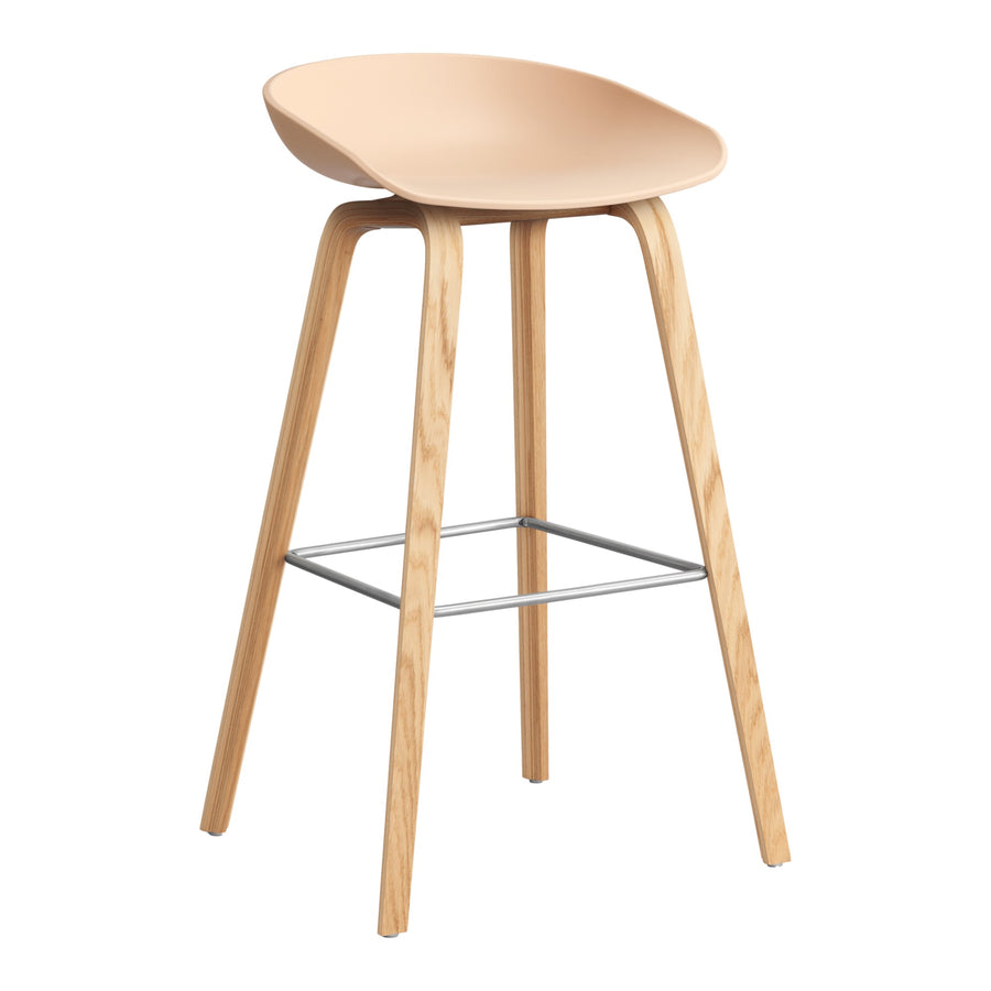 Barová židle AAS 32, Oak / Pale peach