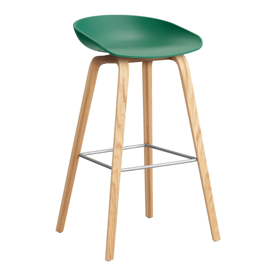 Barová židle AAS 32, Oak / Teal green