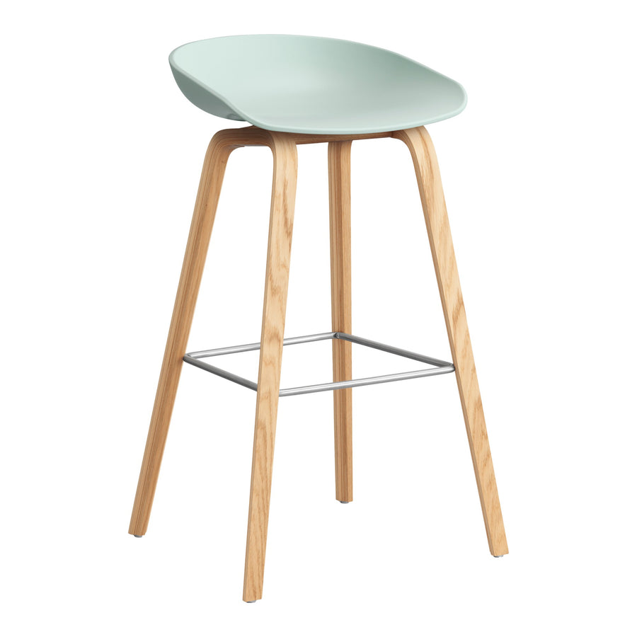 Barová židle AAS 32, Oak / Dusty mint