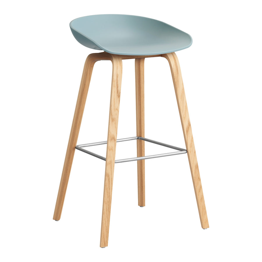 Barová židle AAS 32, Oak / Dusty blue