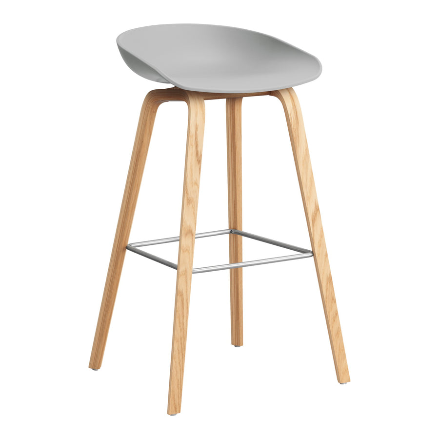 Barová židle AAS 32, Oak / Concrete grey