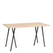 HAY Stůl Loop Stand High, Oak / Black - DESIGNSPOT