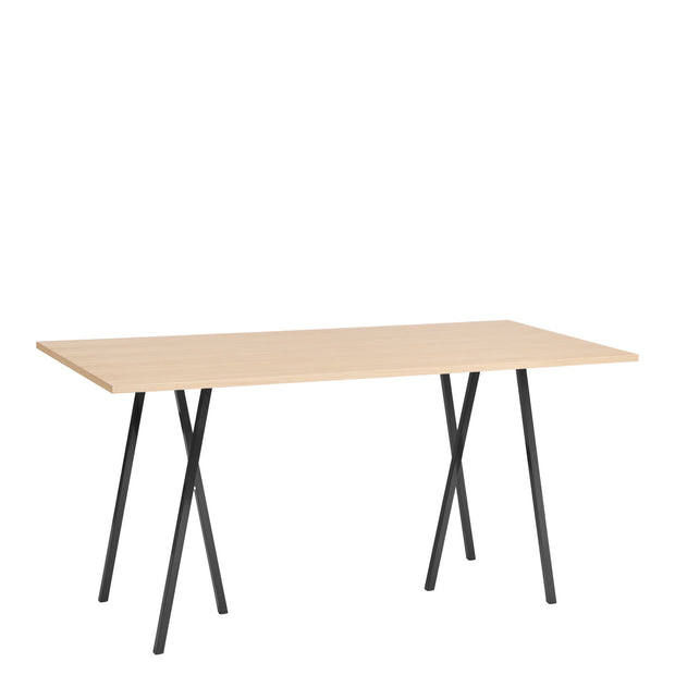 HAY Stůl Loop Stand High, Oak / Black - DESIGNSPOT
