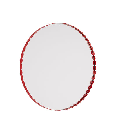 Hay Zrcadlo Arcs Round, Red - DESIGNSPOT
