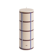 HAY Svíčka Column, Medium, Off-White, Bordeaux, Blue / Silver - DESIGNSPOT