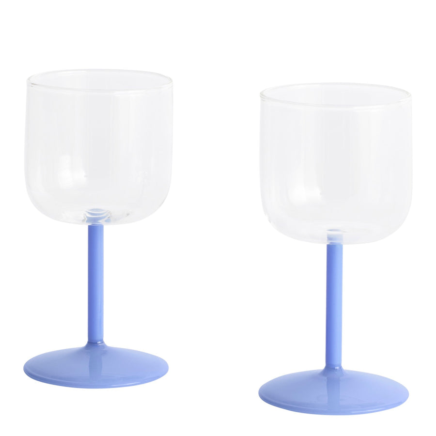 Sada skleniček na víno Tint, 2ks, Clear / Blue