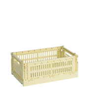 HAY Úložný box Colour Crate, Small, Light Yellow - DESIGNSPOT
