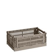 HAY Úložný box Colour Crate, Small, Warm Grey - DESIGNSPOT