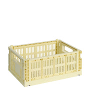 HAY Úložný box Colour Crate, Medium, Light Yellow - DESIGNSPOT