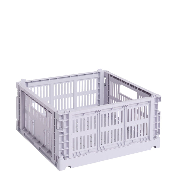 HAY Úložný box Colour Crate, Medium Square, Levander - DESIGNSPOT