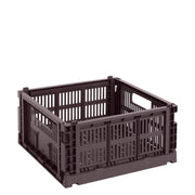 HAY Úložný box Colour Crate, Medium Square, Bordeaux - DESIGNSPOT