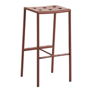 Hay Zahradní barová stolička Balcony Bar Stool High, Iron Red - DESIGNSPOT