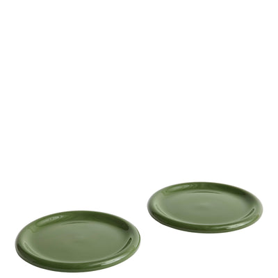 Hay Sada talířů Barro L, Green, 2ks - DESIGNSPOT