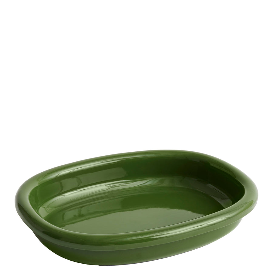 Mísa Oval Barro L, Green