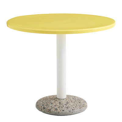 Hay Venkovní stůl Ceramic Ø90, Bright Yellow - DESIGNSPOT
