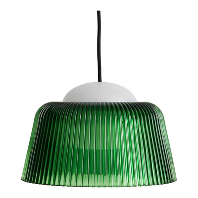 HAY Závěsná lampa Brim, Bottle Green - DESIGNSPOT