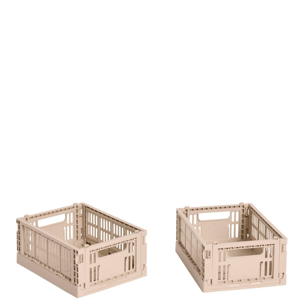 HAY Úložné boxy Colour Crate, Mini, 2 kusy, Powder - DESIGNSPOT