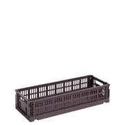 HAY Úložný box Colour Crate, Mini Oblong, Bordeaux - DESIGNSPOT