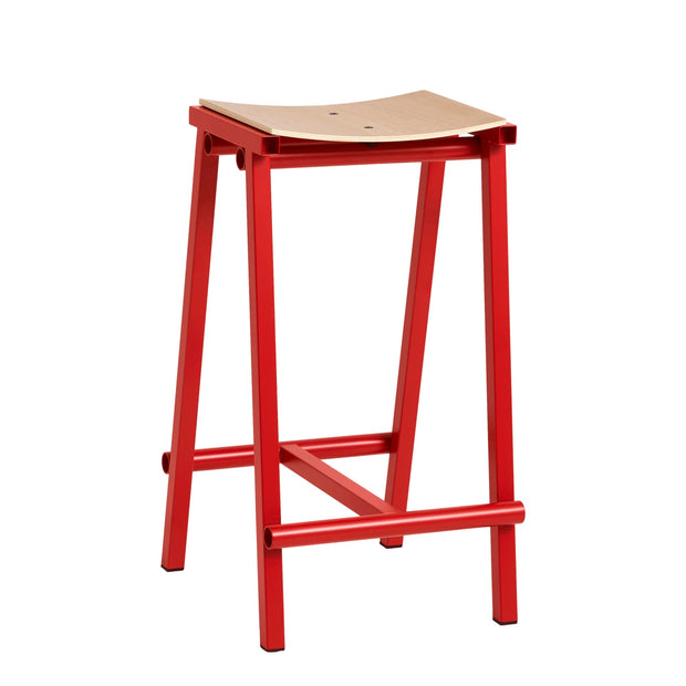 Hay Barová stolička Taburete 8 Bar Stool, Low, Signal Red - DESIGNSPOT