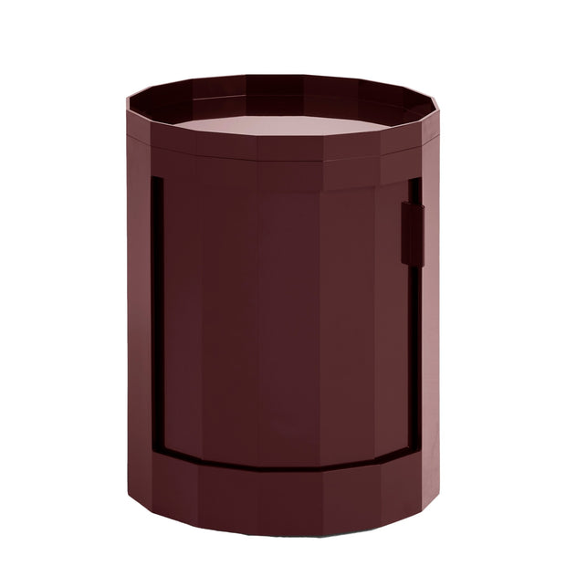 HAY Úložný stolek Facet, Low, Burgundy - DESIGNSPOT