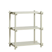 HAY Policový systém Woody Column Low, Smokey Grey - DESIGNSPOT