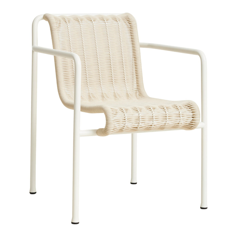 Zahradní židle Palissade Cord Dining Armchair, Cream White