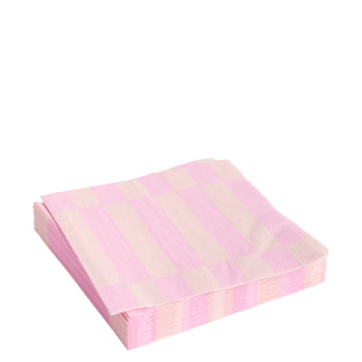 HAY Papírové ubrousky Pattern Lunch, 20 ks, Light pink / Rose - DESIGNSPOT