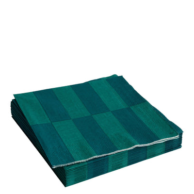 HAY Papírové ubrousky Pattern Dinner, 20 ks, Green / Dark Green - DESIGNSPOT