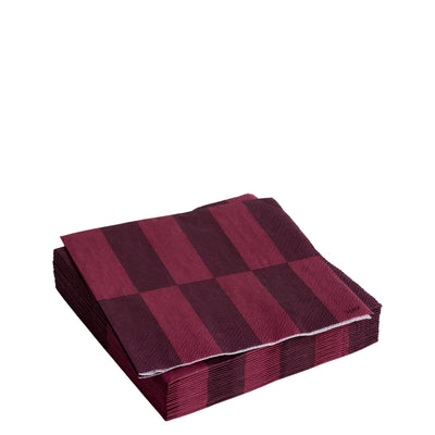 HAY Papírové ubrousky Pattern Cocktail, 20 ks, Bordeaux / Wine - DESIGNSPOT