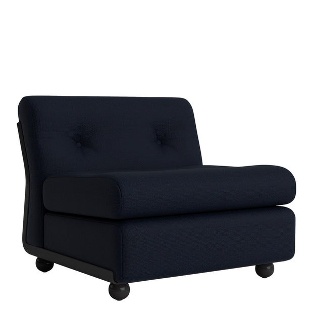 HAY Křeslo Amanta, Anthracite / Maglia Blue Black - DESIGNSPOT