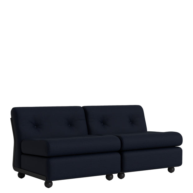 HAY Modulová sedačka Amanta, Anthracite / Maglia Blue Black - DESIGNSPOT